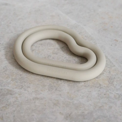 DESIGNSTUFF RUND Curve Trivet Gift Set, Sand